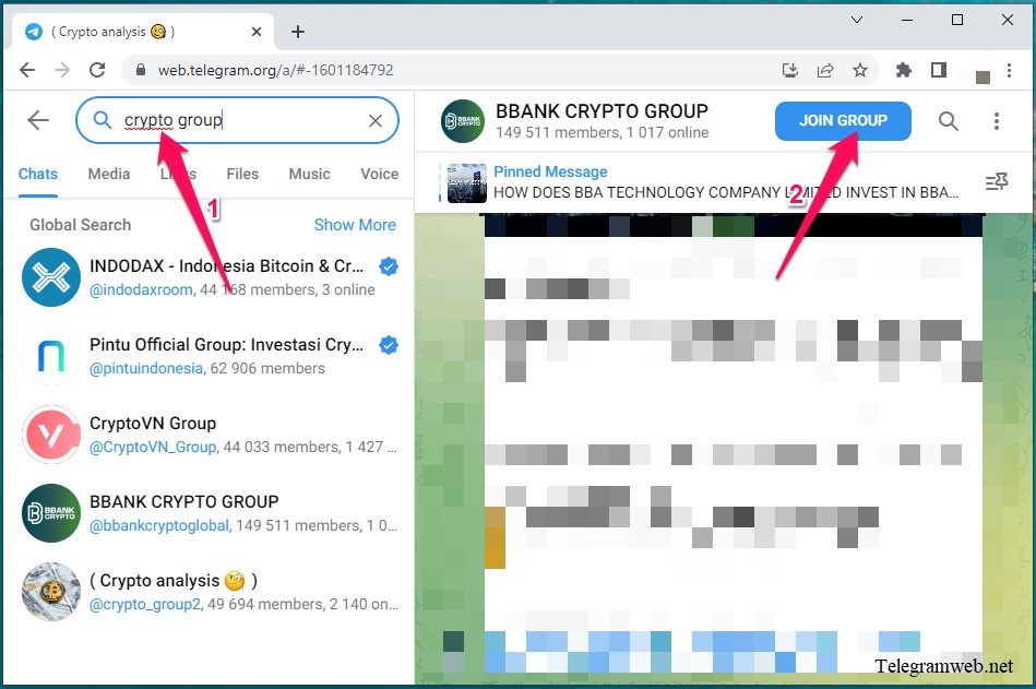 How to search Groups and Channels in Telegram