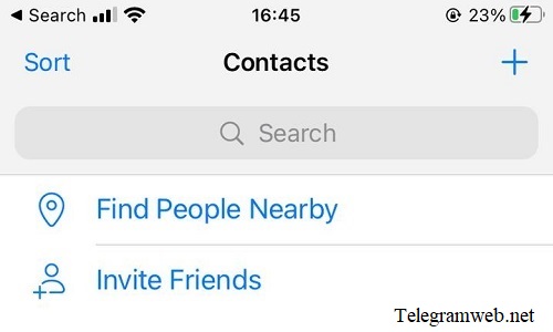 How to delete contacts in Telegram